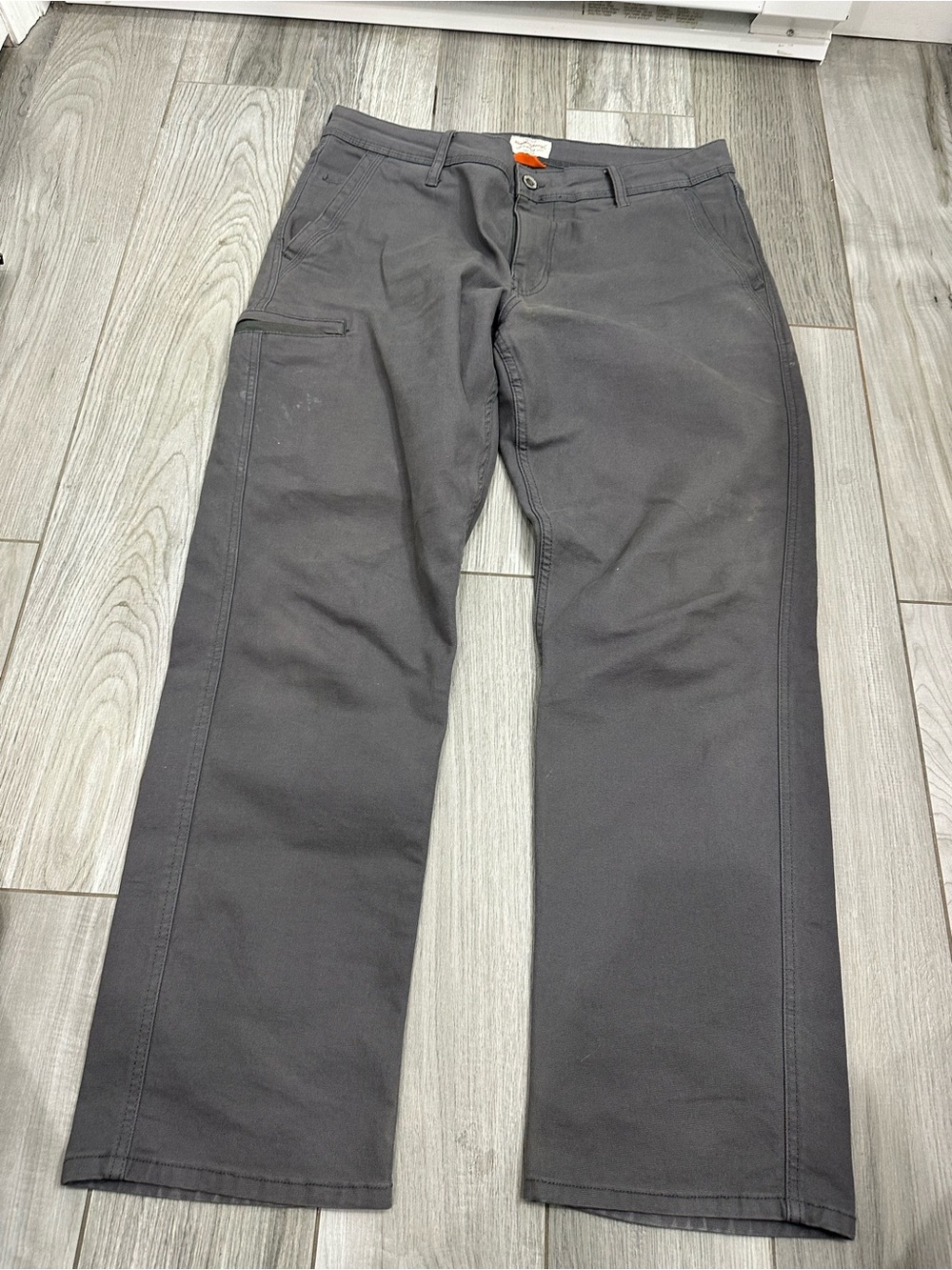 Weatherproof Men's Charcoal Gray Chinos